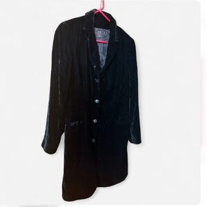 Etro black velvet Coat Size 44